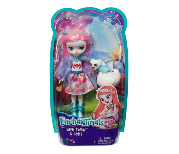 Mattel Enchantimals lalka ze zwierzątkiem Saffi Swan - 447879 - zdjęcie 5